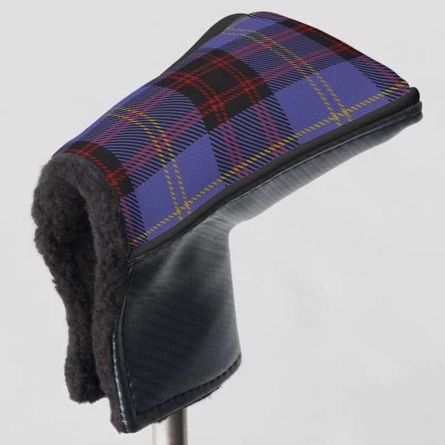 Scottish Colours Clan Rutherford Tartan Plaid Golf Head Cover (3/4 Front)