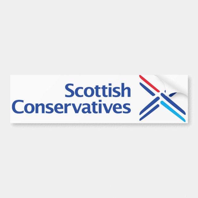 Scottish Conservatives Logo Bumper Sticker (Front)