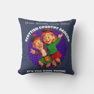 Scottish Country Dancing - It's the Reel Thing! Throw Pillow