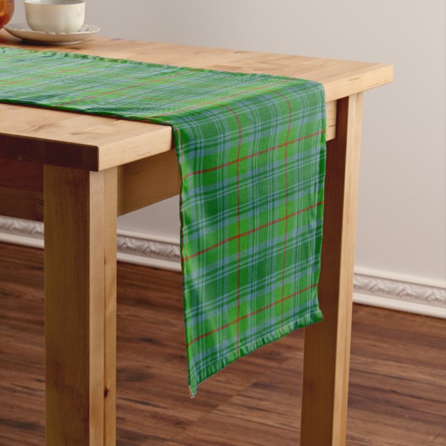 Scottish Cranston Plaid Tartan Long Table Runner (In Situ)