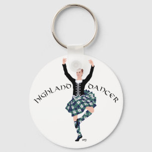 Scottish Dancer Highland Fling Keychain