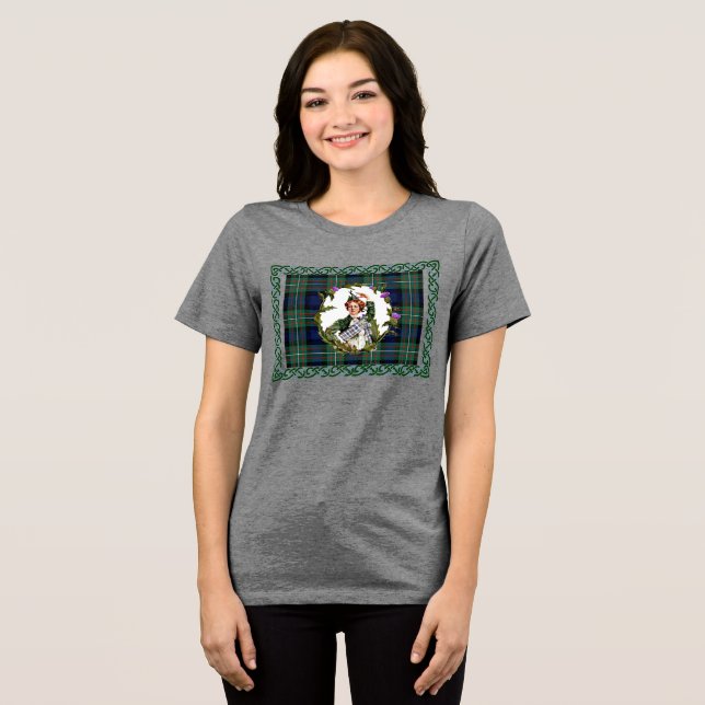 Scottish Dancer thistle T shirt (Front Full)