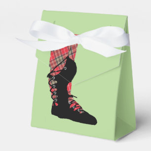 Scottish Dancing Feet Tartan Peraonalized Party Favor Box