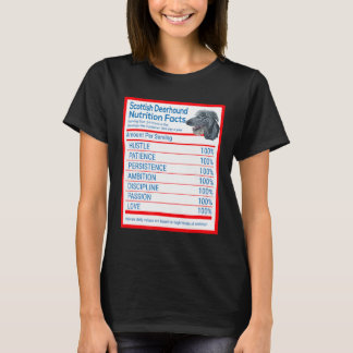 Scottish Deerhound Dog Breed Owner Funny Nutrition T-Shirt