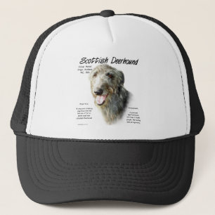Scottish Deerhound History Design Trucker Hat