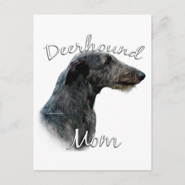 Scottish Deerhound Mom 2 Postcard (Front)