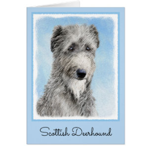 Scottish Deerhound Painting - Cute Original Dog Ar