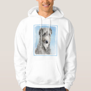 Scottish Deerhound Painting - Cute Original Dog Ar Hoodie