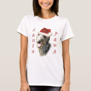 Scottish Deerhound Santa Paws T-Shirt