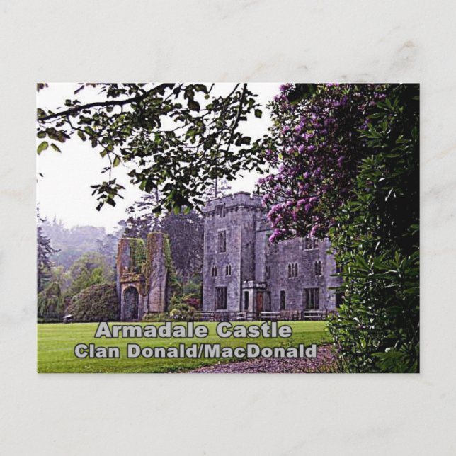 Scottish Donald / MacDonald Clan's Armadale Castle Postcard (Front)
