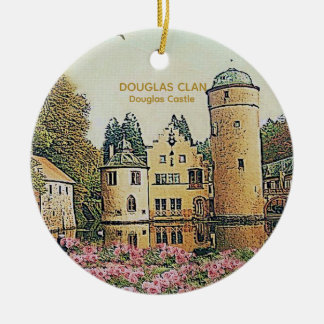 Scottish Douglas Clan's Castle Christmas Keepsake Ceramic Ornament