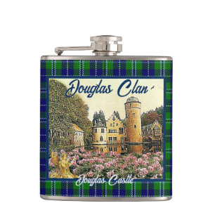 Scottish Douglas Clan's Douglas Castle Hip Flask