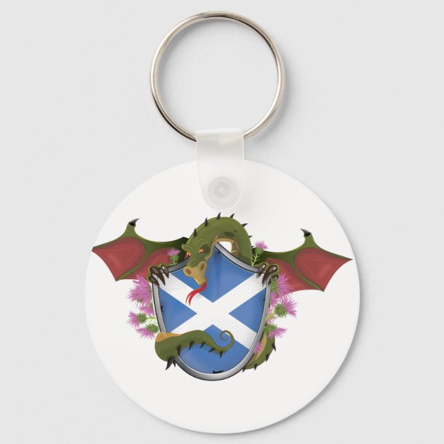 Scottish Dragon Keychain (Front)