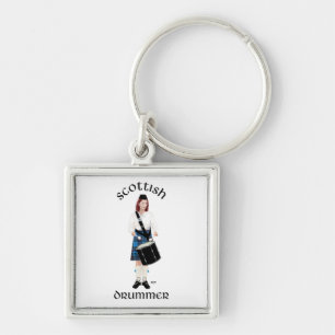 Scottish Drummer - Blue Kilt Keychain