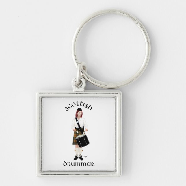 Scottish Drummer - Butterscotch Keychain (Front)