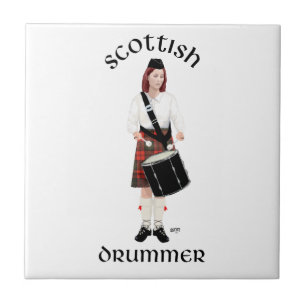 Scottish Drummer - Female Tile