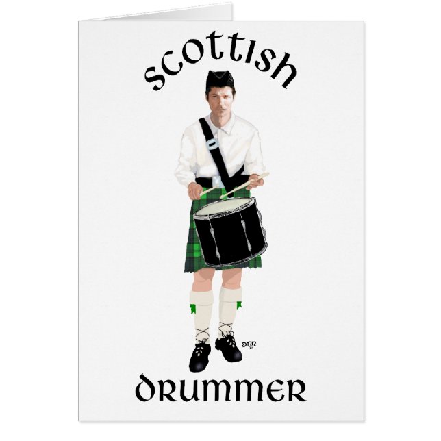 Scottish Drummer - Green Kilt (Front)