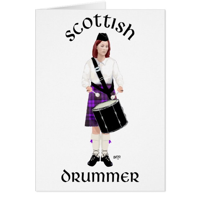 Scottish Drummer - Purple Kilt (Front)