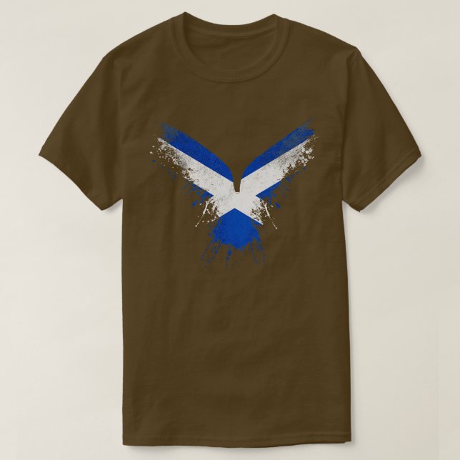 Scottish Eagle Flag T-Shirt (Design Front)