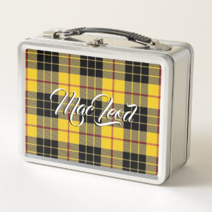 Scottish Eats! Clan MacLeod of Lewis Tartan Plaid Metal Lunch Box