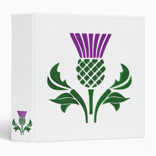Scottish emblem thistle binder