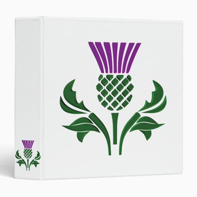 Scottish emblem thistle binder (Front/Spine)