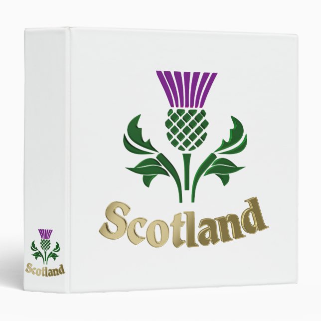 Scottish emblem thistle binder (Front/Spine)