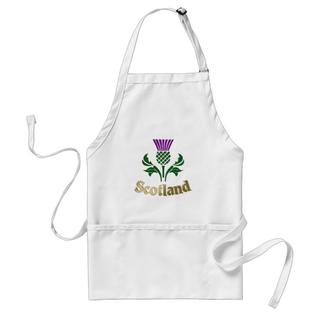 Scottish emblem thistle standard apron (Front)