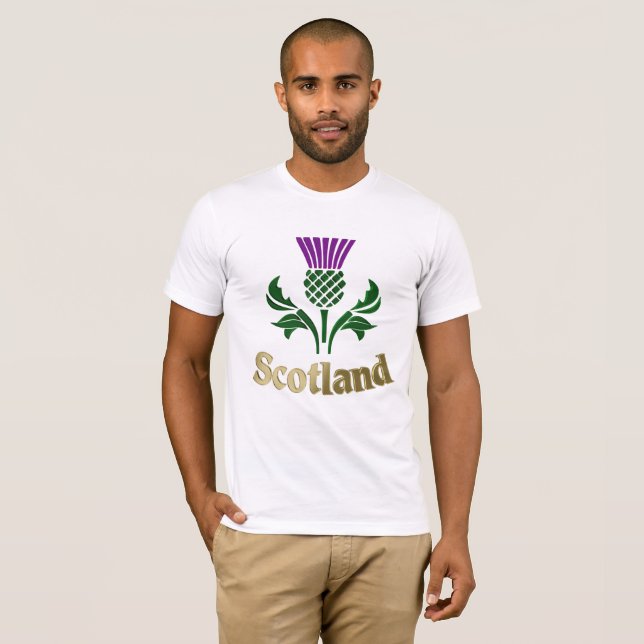 Scottish emblem thistle T-Shirt (Front Full)