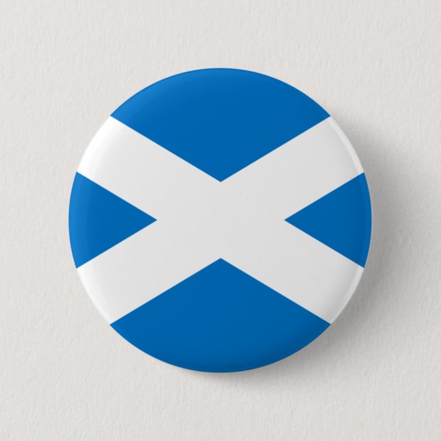 Scottish Flag 2 Inch Round Button (Front)
