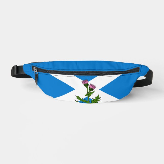 Scottish flag and thistle fanny pack (Front)