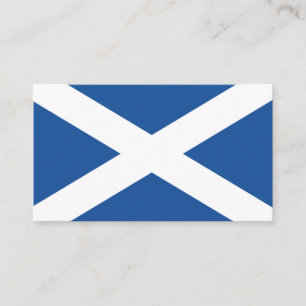 Scottish flag custom business card template