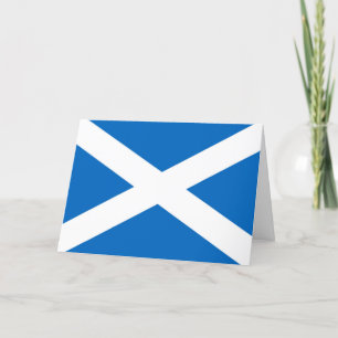 Scottish flag customisable horizontal card