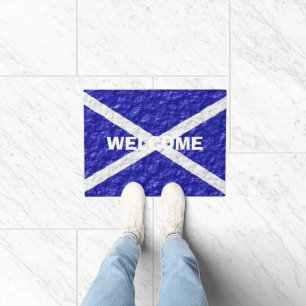 Scottish Flag Design Doormat