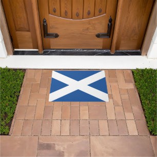 Scottish flag doormat for home or business