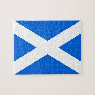 Scottish Flag Jigsaw Puzzle arc