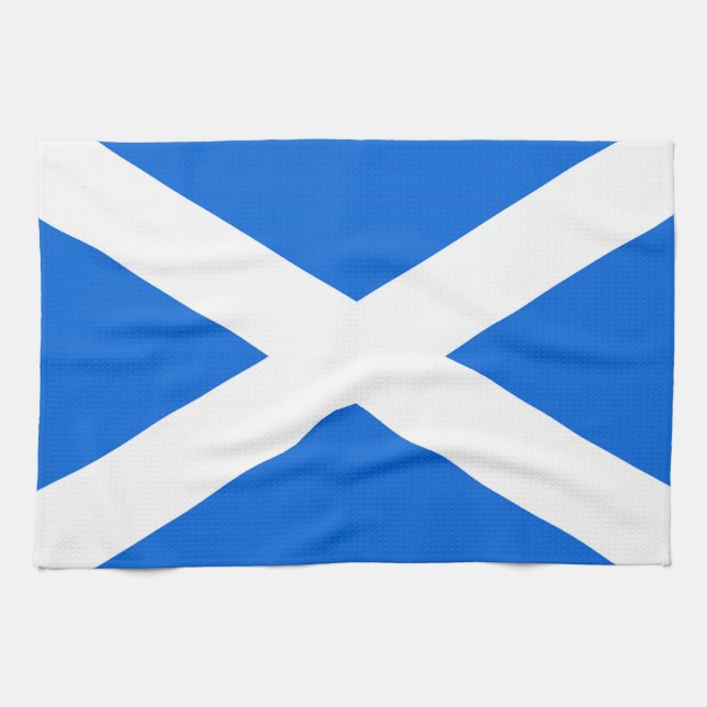 Scottish Flag ktcnt Kitchen Towel (Horizontal)