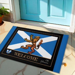 Scottish Flag & Lion, Scotland house mats /sports