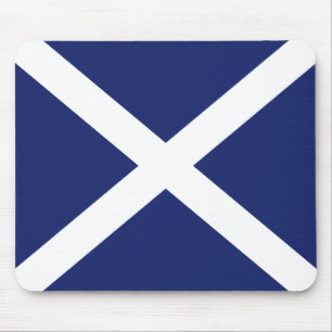 Scottish Flag Mouse Mat in Dark Blue