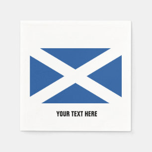 Scottish flag of Scotland custom party napkins