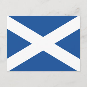 Scottish flag of Scotland custom postcards