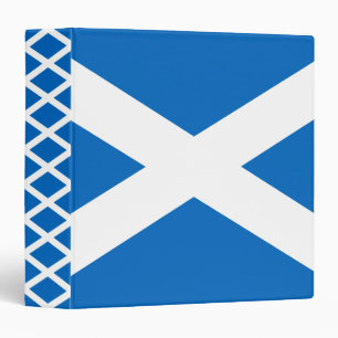 Scottish Flag of Scotland Saint Andrew’s Cross Binder