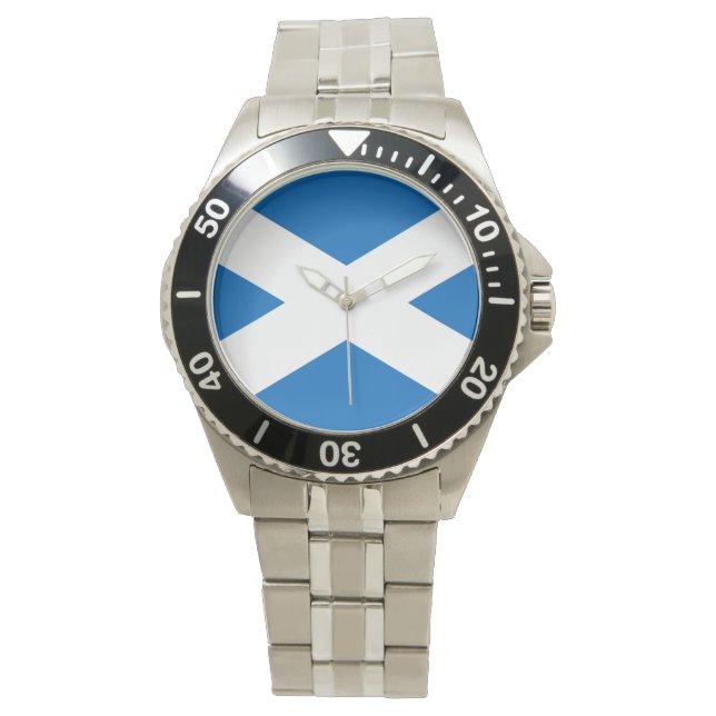 Scottish Flag of Scotland Saint Andrew’s Cross Watch (Front)