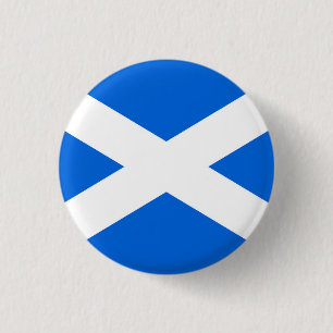 Scottish Flag pbcnt 1 Inch Round Button