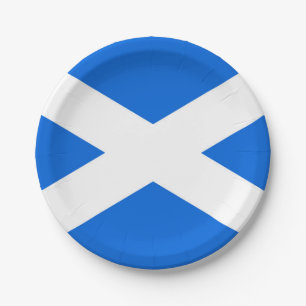 Scottish Flag ppcnt Paper Plate