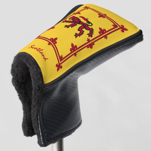 Scottish Flag Rampant & Golf Scotland Covers clubs (3/4 Front)