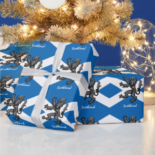 Scottish Flag, Rampant & Scotland gifts /sport fan Wrapping Paper