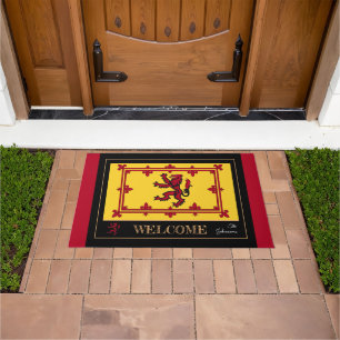 Scottish Flag & Rampant, Scotland house / patriots Doormat