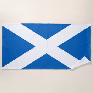 Scottish Flag (Saltire) (Scotland Flag) Beach Towel