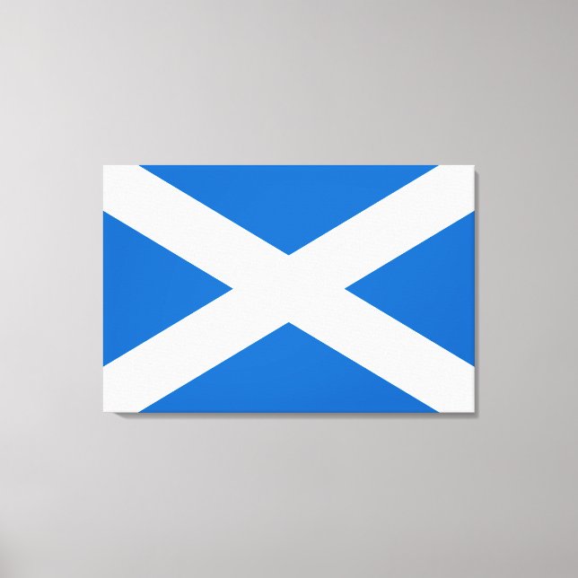 Scottish Flag (Saltire) (Scotland Flag) Canvas Print (Front)